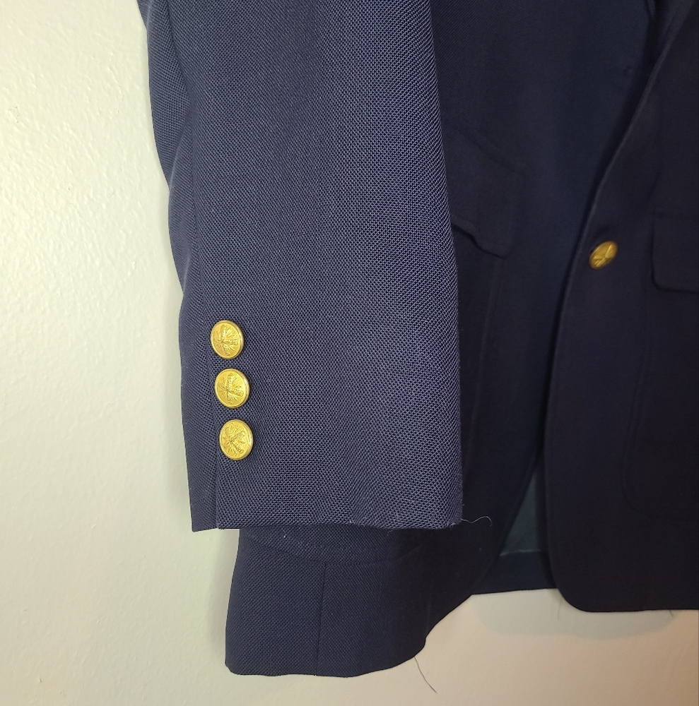 Navy Suit Jacket - image 3